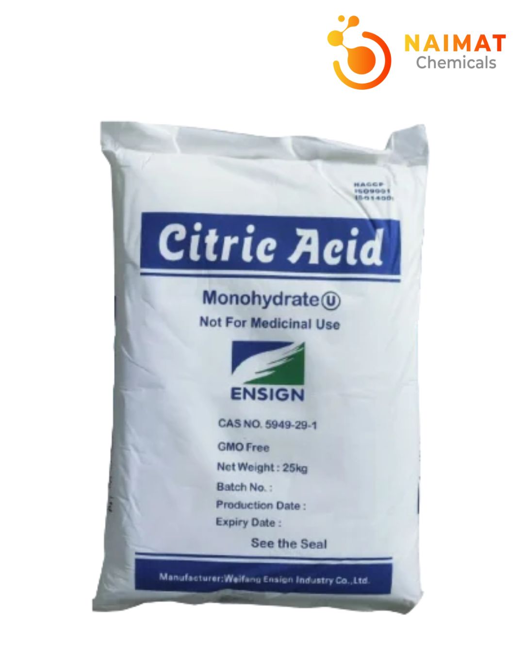 Citric Acid Monohydrate Anhydrous